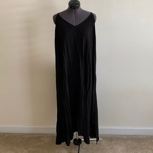 Black slip dress